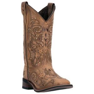 Laredo Brown Embroidered Winter Boots